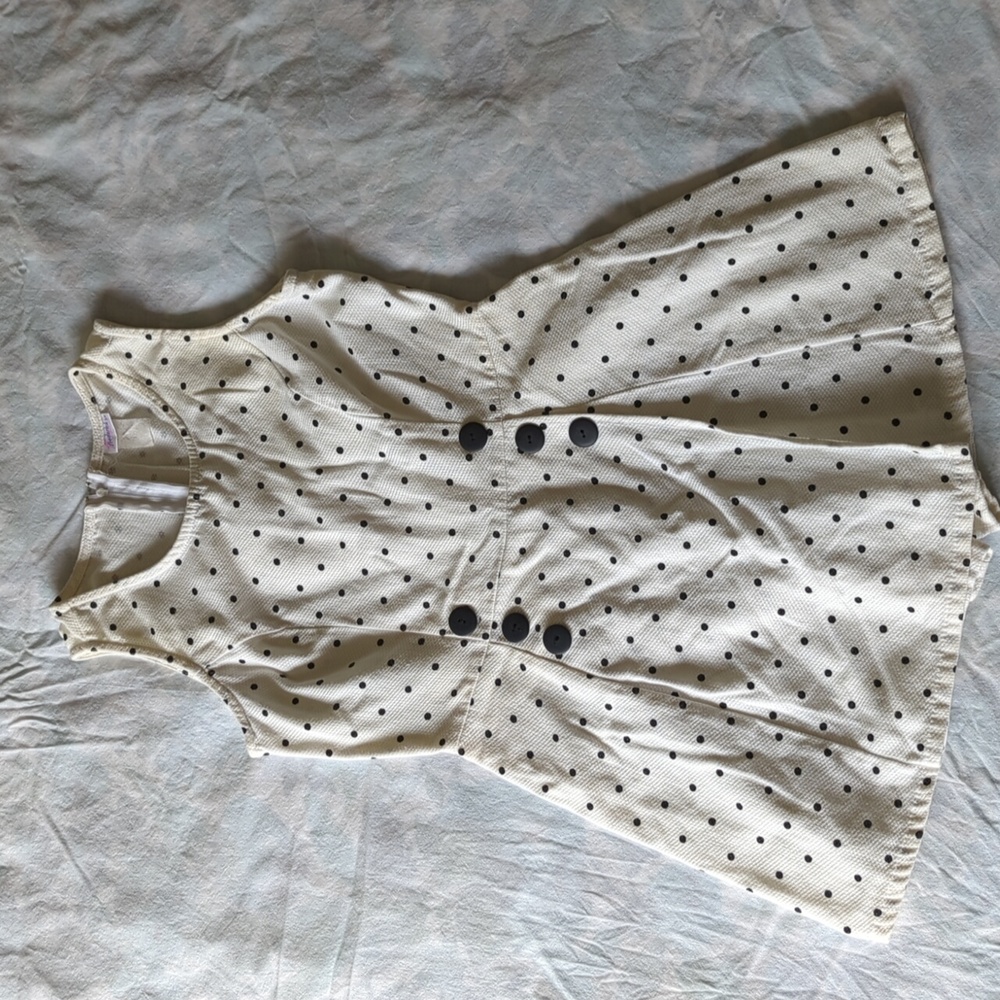 Frederick's of Hollywood White Polka Dot Romper